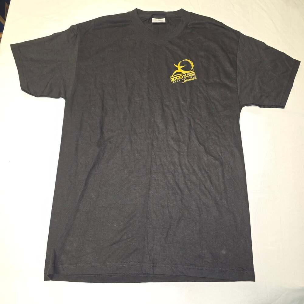 Vintage 2000 U.S. Olympic Team Trials Track And Field Sacramento Black T-Shirt M